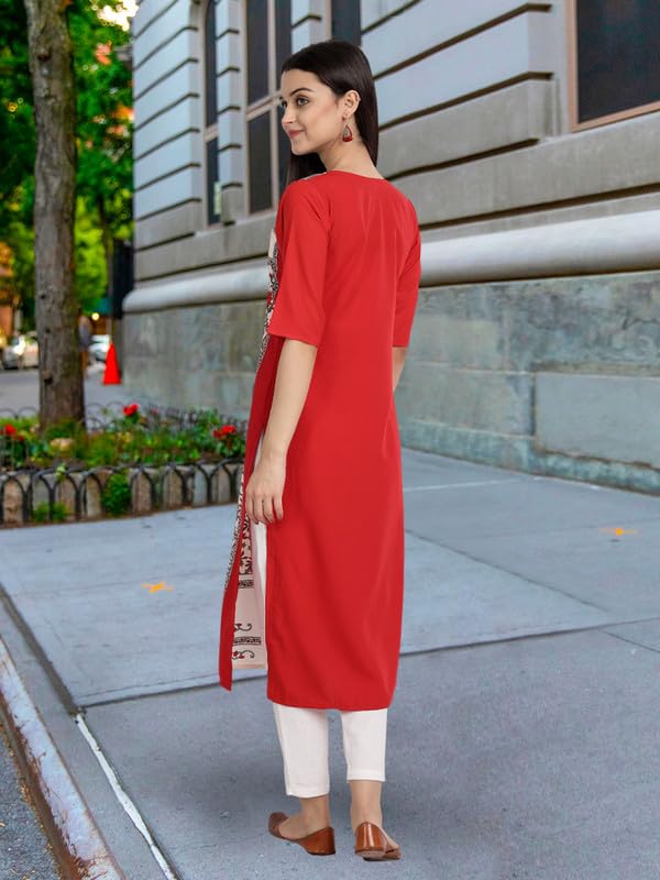 Pinkmint Women Crepe Kurti - Pink - Image 2