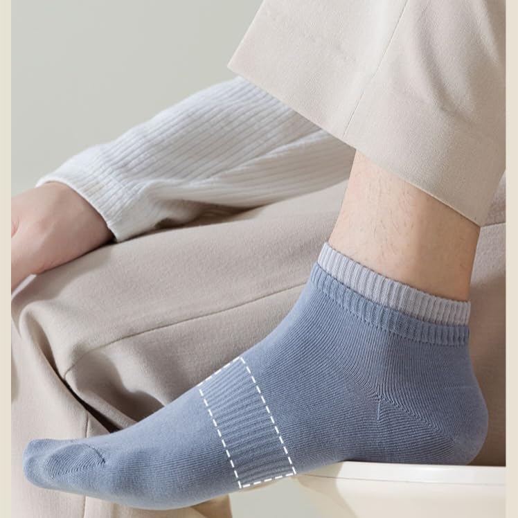 Cotton Ankle Socks for Men & Women - Soft, Breathable - Image 3