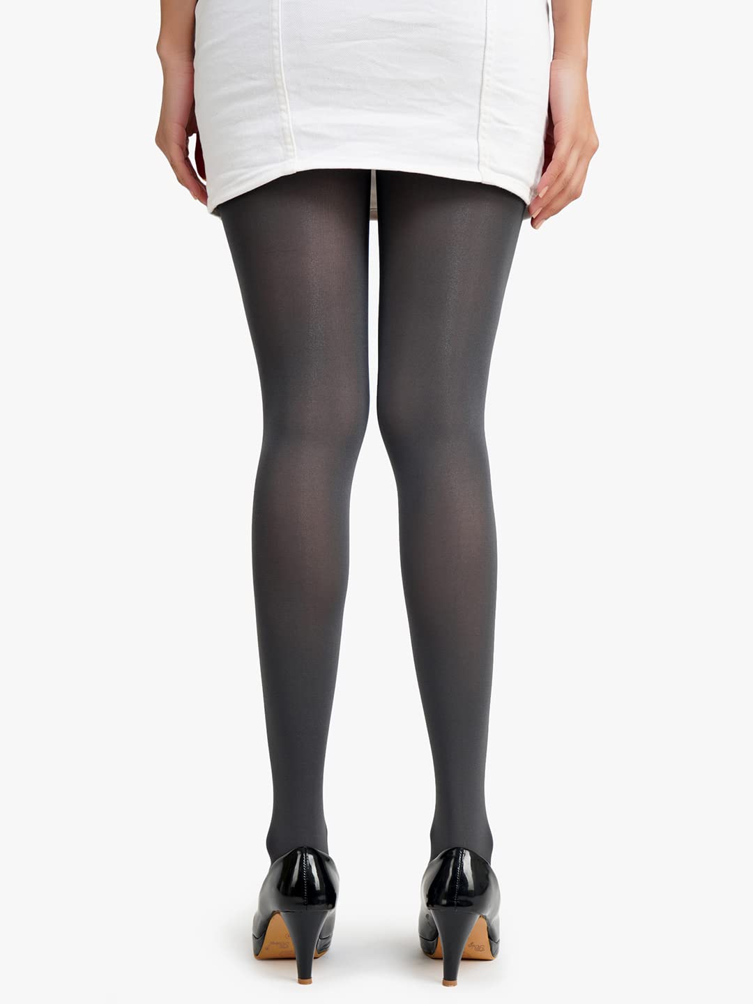 NEXT2SKIN Opaque Pantyhose for Women - Grey - Image 4