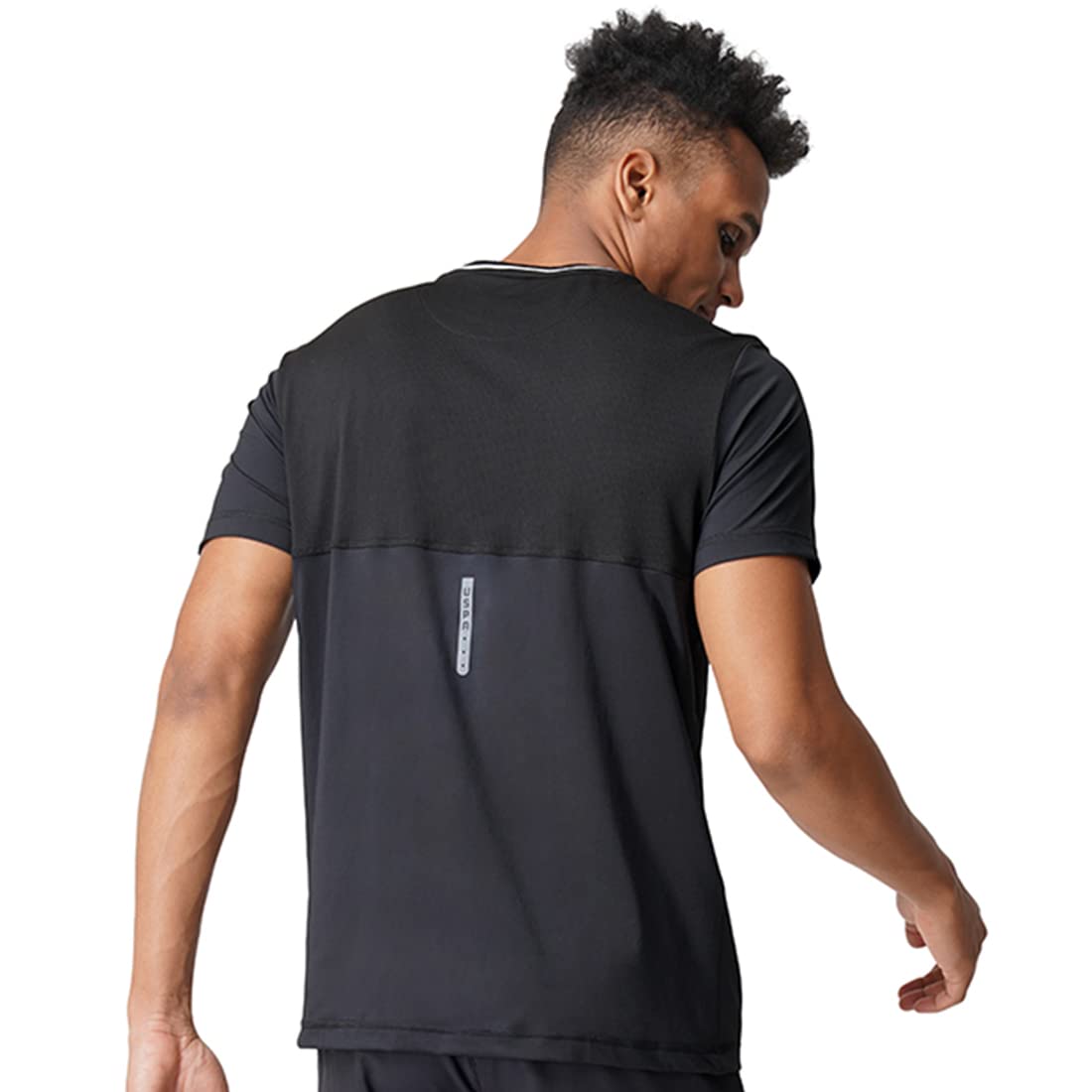 U.S. Polo Assn. Men Reflective Logo T-Shirt - Black - Image 4