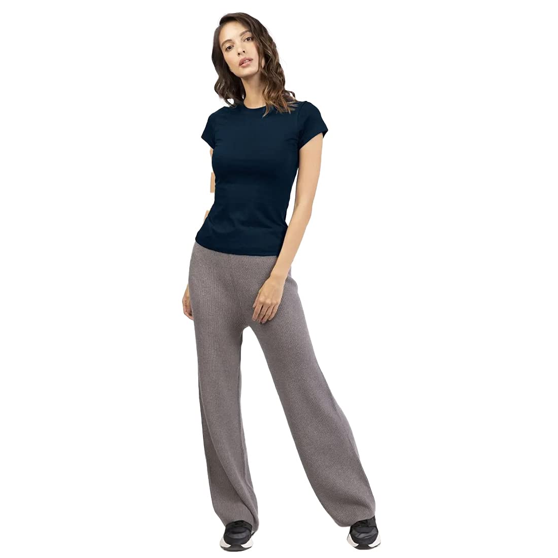 Bewakoof Women's Blue Slim Fit T-Shirt - Image 4