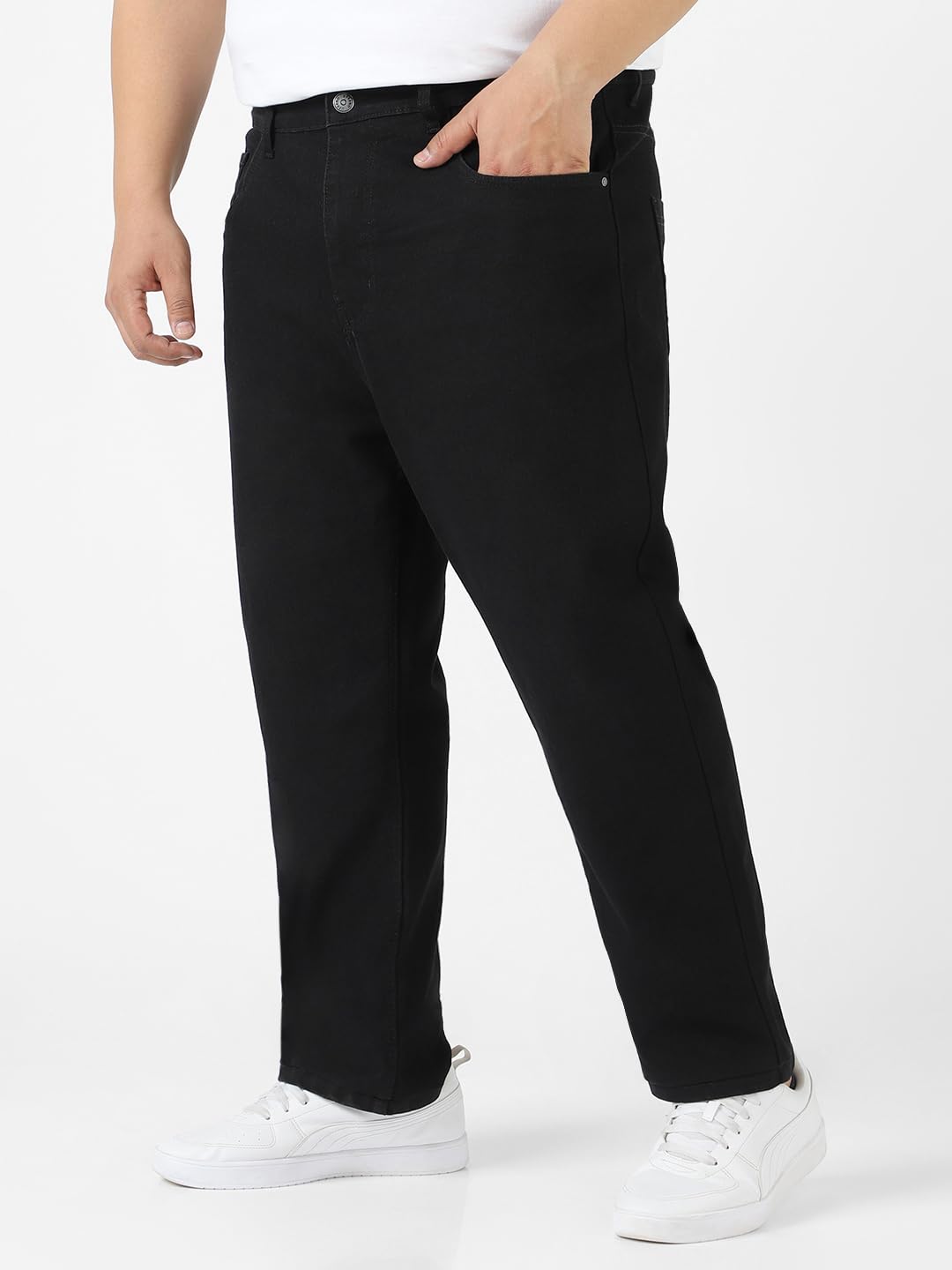 Urbano Plus Men's Black Stretchable Jeans - Image 3