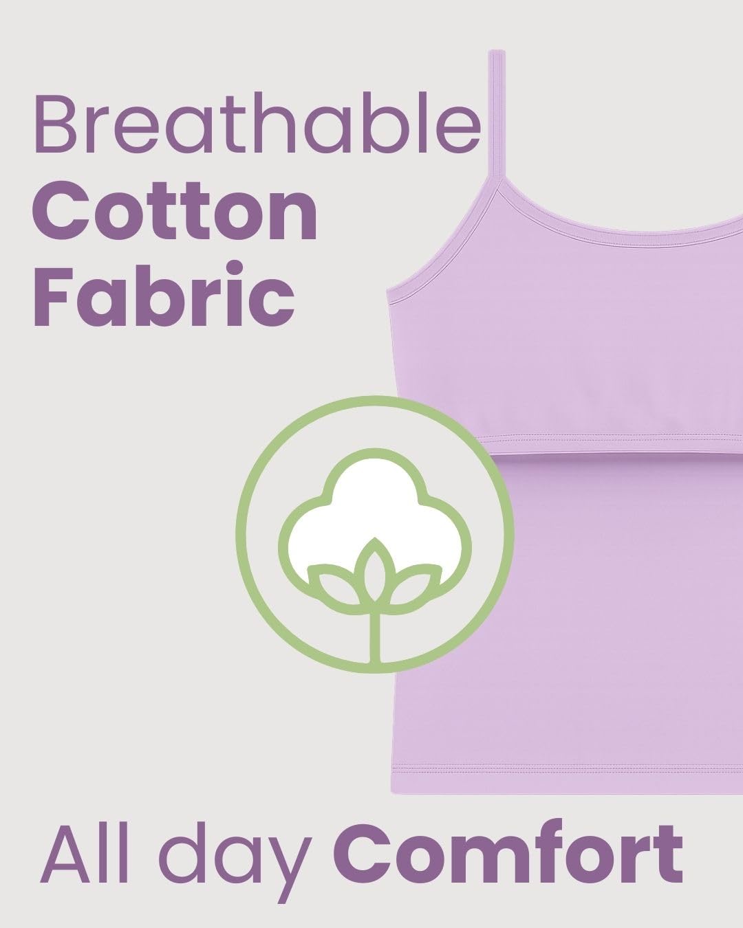 Lily Chic Lightly Padded Camisole for Girls - Image 4