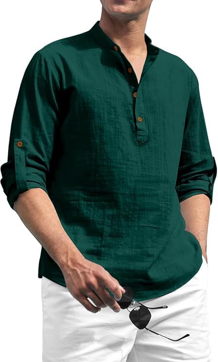 GarbGlide Chikan Kurta for Men - Cotton Solid