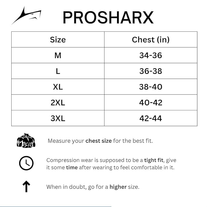 PROSHARX Compression T-Shirt for Men - White - Image 5