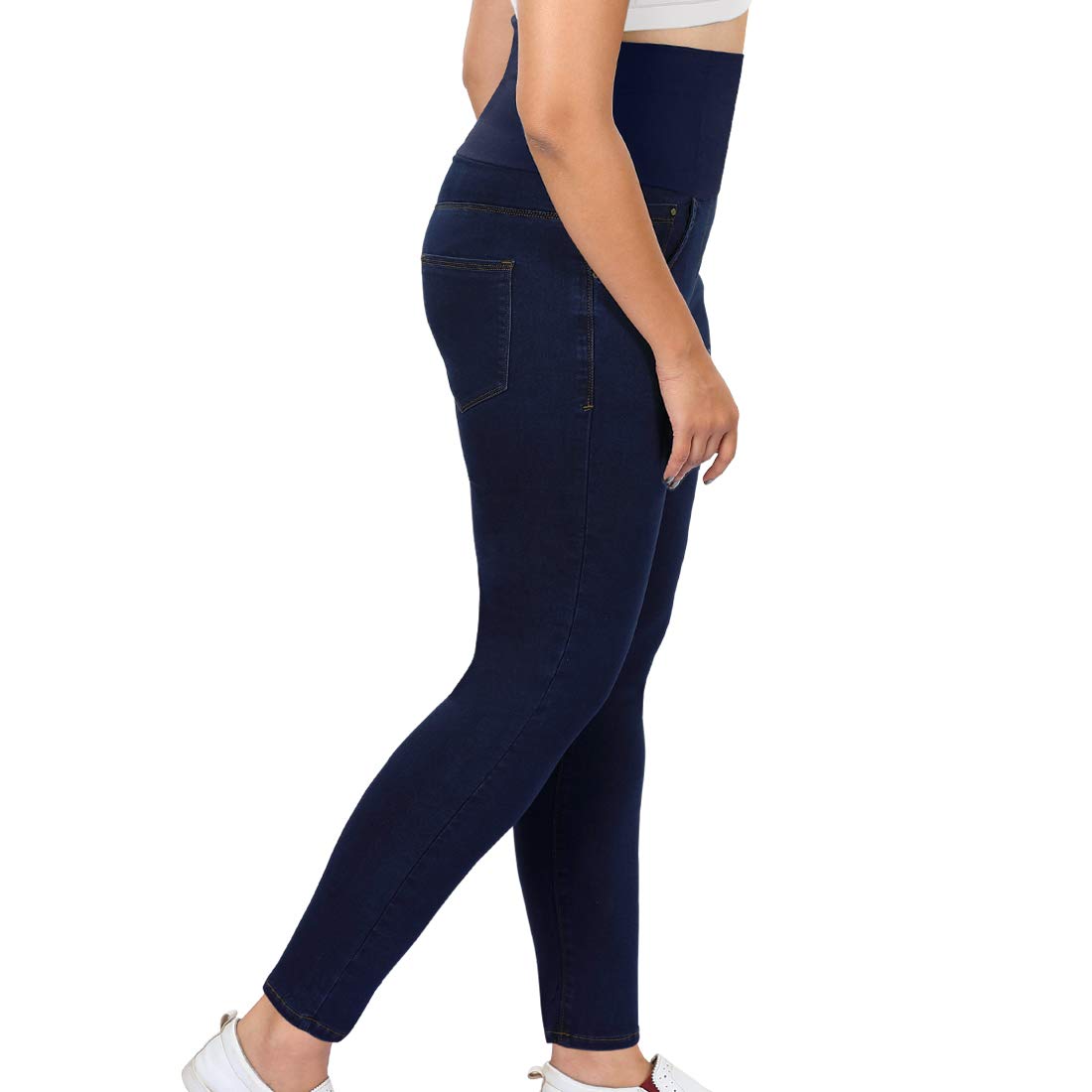 dermawear Women Shapewear Denim Jeans - Navy Blue - Image 3