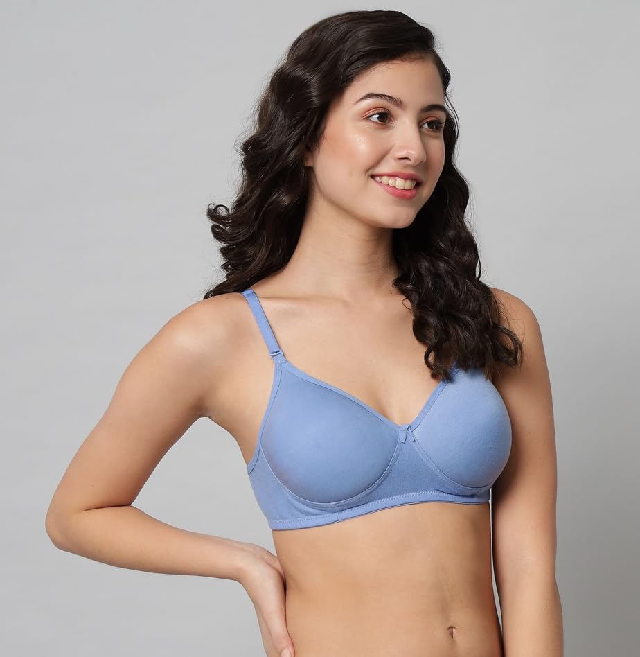 BRIELLE Women's Cotton Blend T-Shirt Bra - Image 5