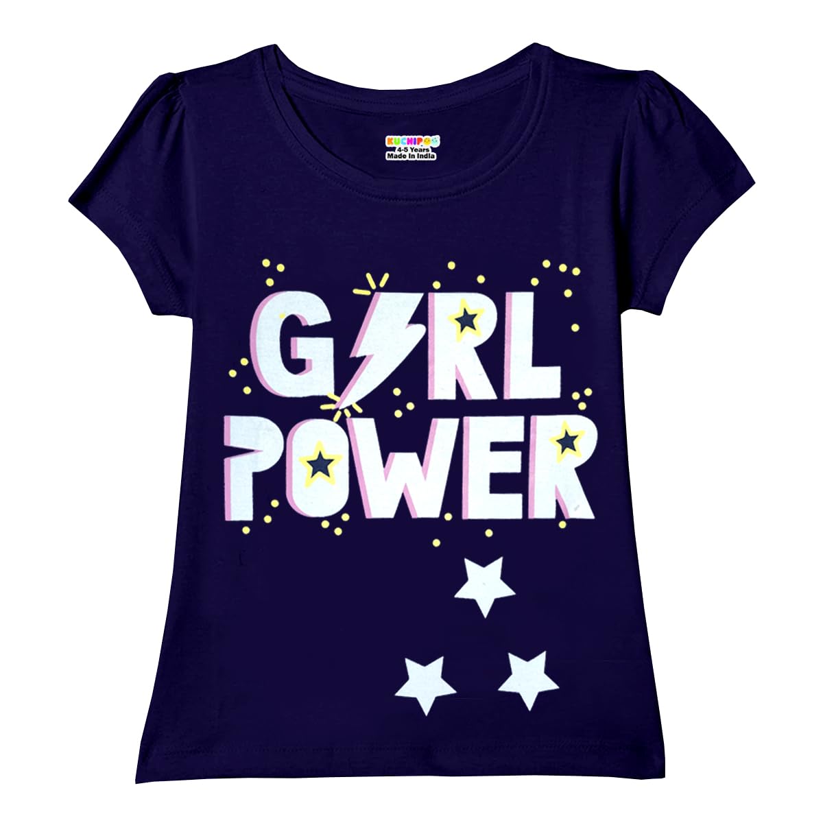 Kuchipoo Girls Cotton T-Shirt - Multi-Colored - Image 3