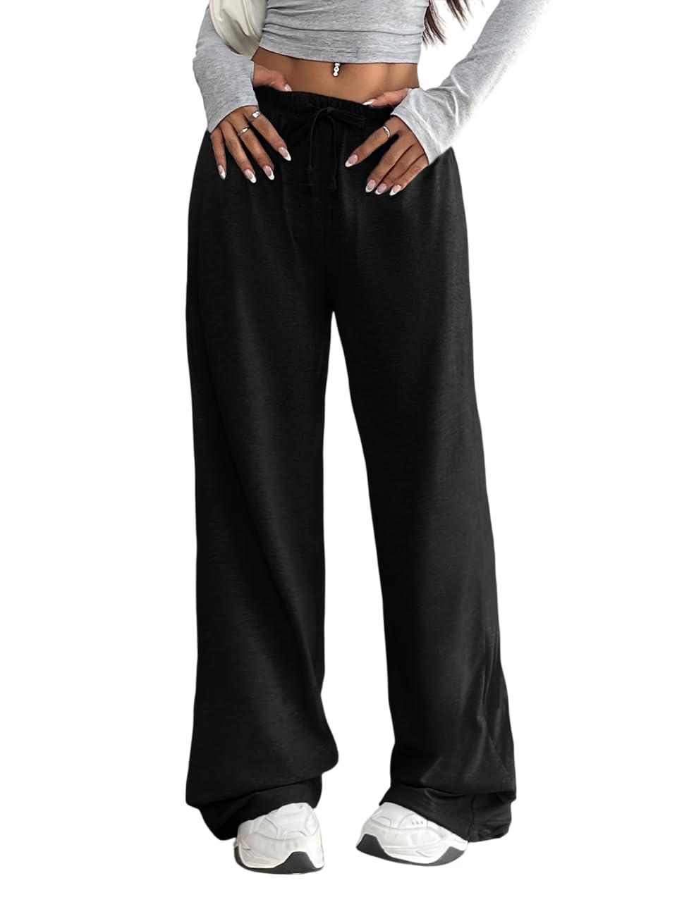 dockstreet Loose Open Bottom Joggers - Cotton
