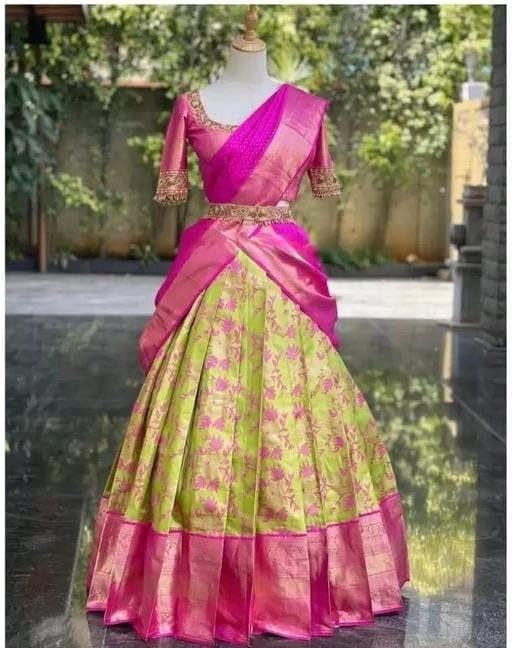 RENVAANI Women Kanjivaram Silk Lehenga Choli - Image 2