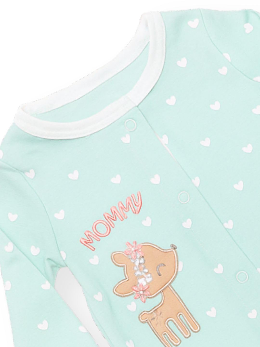 TuddyBuddy Cotton Multi Color Zipper Romper for Baby - Image 3