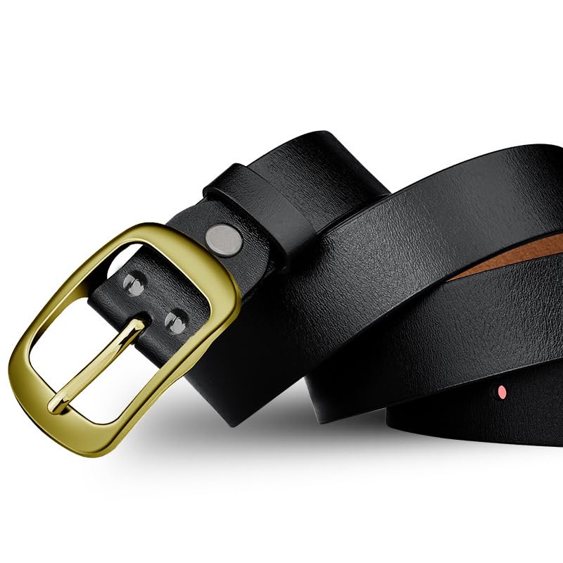 ZORO Men's Genuine Leather Belt - Black - Image 3