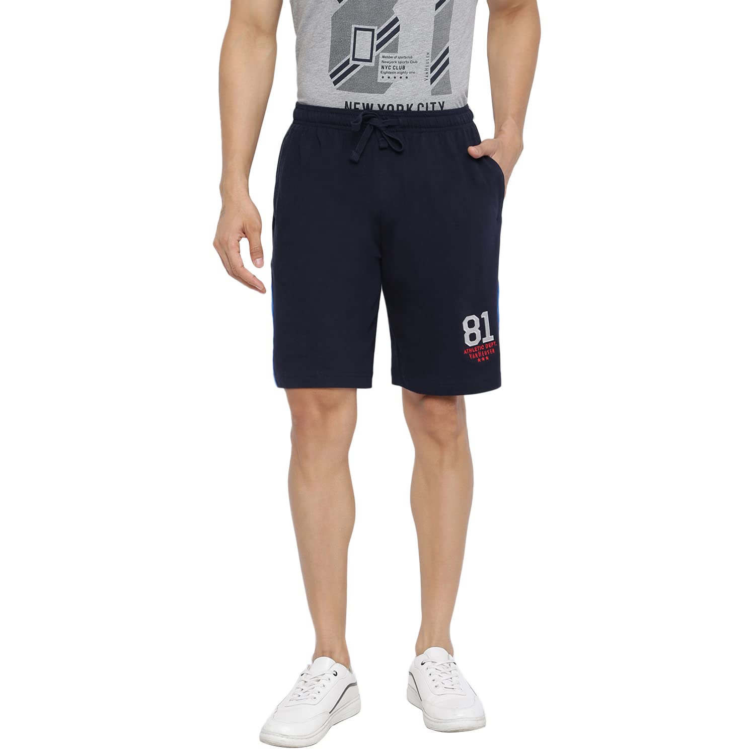 Van Heusen Men Knit Shorts - Cotton Rich