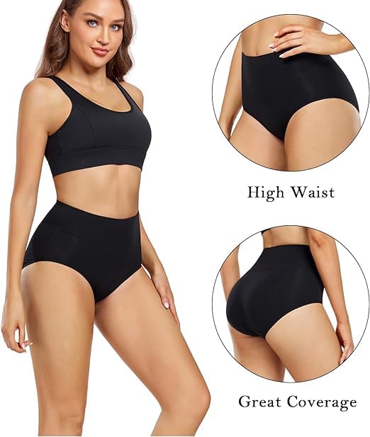 DIVING Women Briefs High Waisted Cotton Panties - Image 2