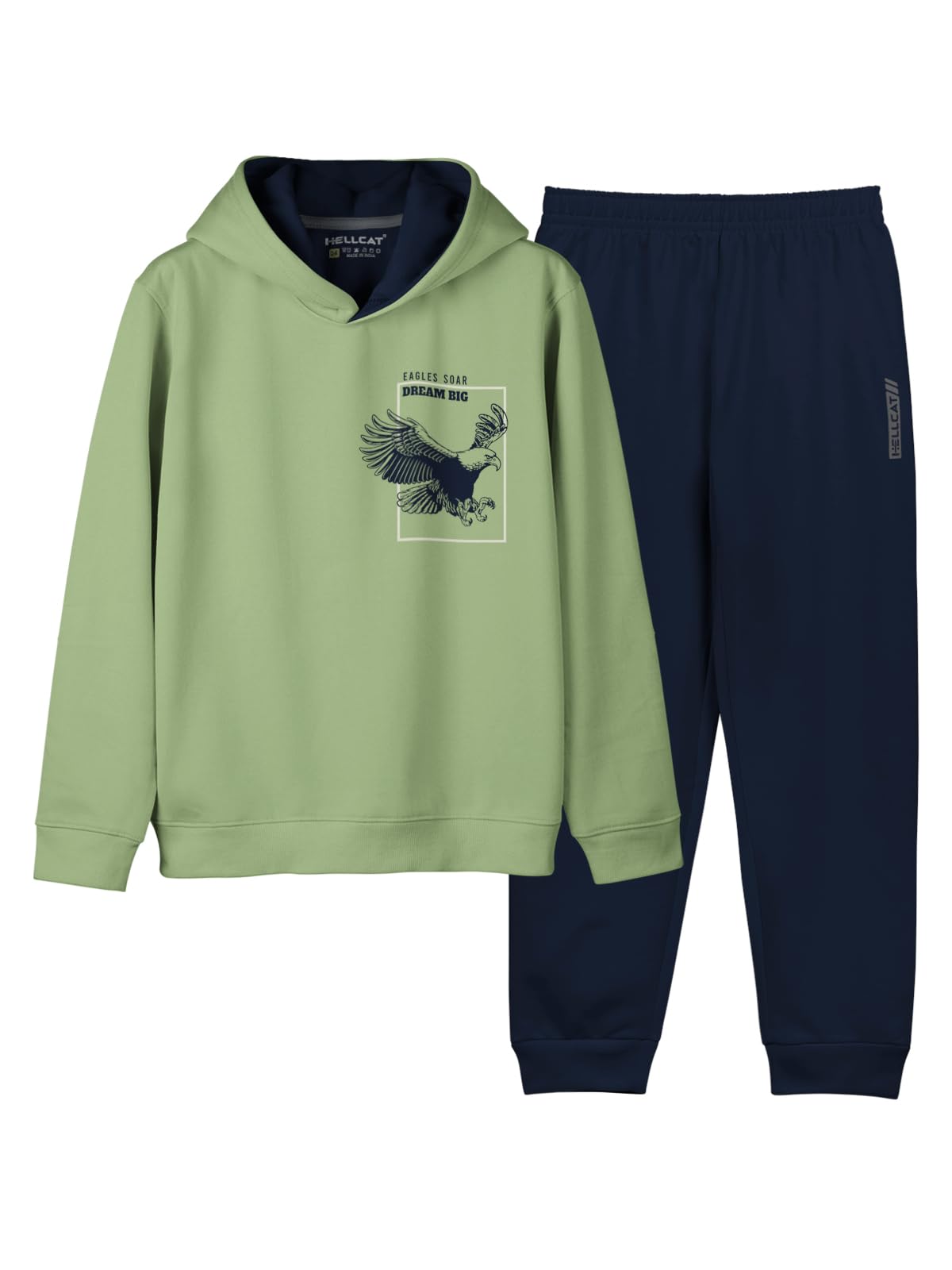 HELLCAT Printed Cotton Hoodie T-Shirt for Girls