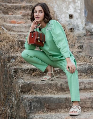 FABNEX Printed Cotton Blend Co Ord Set for Women - Image 3