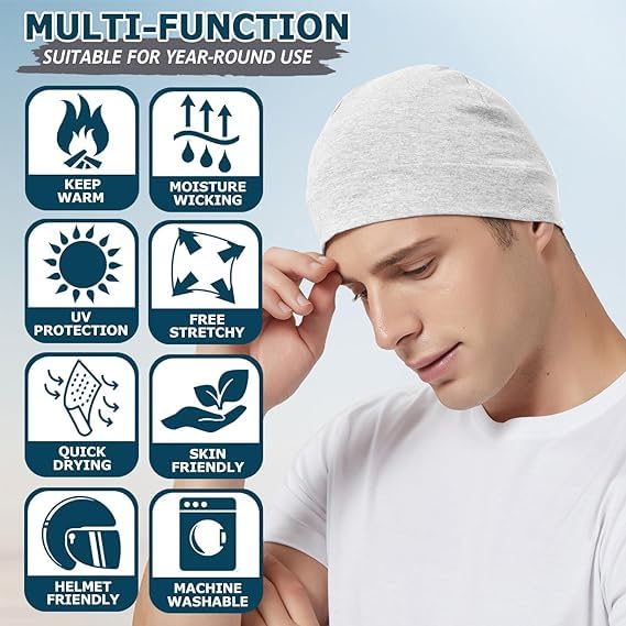 PAROPKAR Cotton Lycra Beanie Cap - Image 3