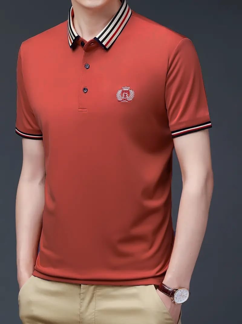 JVX Men's T-Shirt - Rust - Image 5