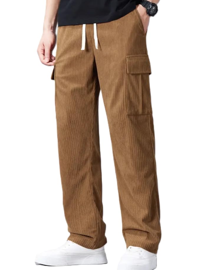 LOUIS SENSE Men's Casual Trousers - Brown
