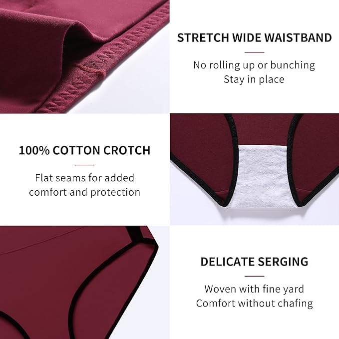 DIVING Womens Underwear Cotton High Waist - Image 4