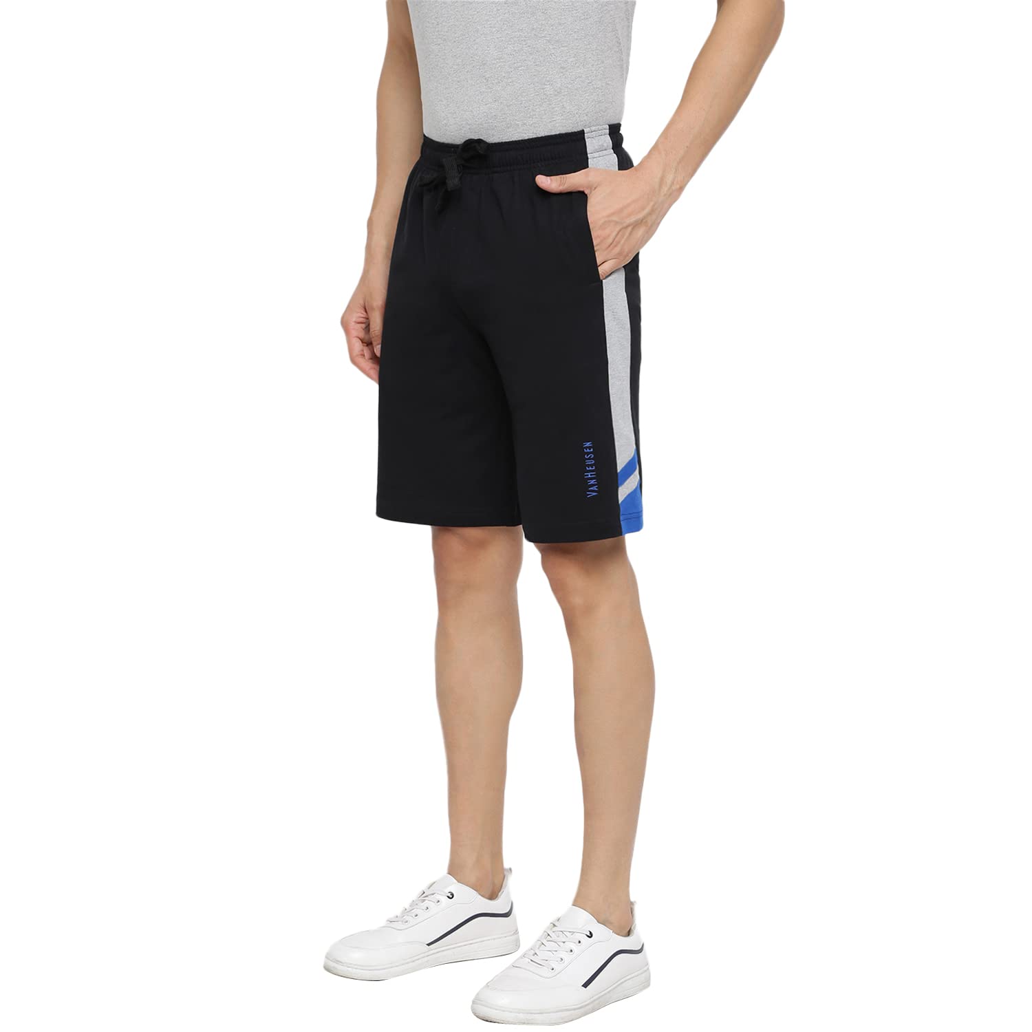 Van Heusen Men's Cotton Rich Knit Shorts - Image 2