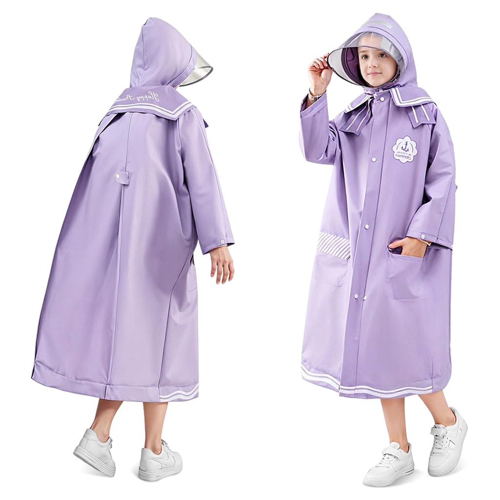 SNOWIE Kids Raincoat - Transparent Dinosaur Print