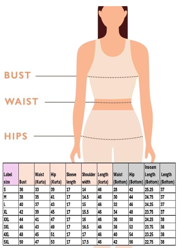 ANNI Women's Rayon Viscose Kurta - Purple Cream - Image 3