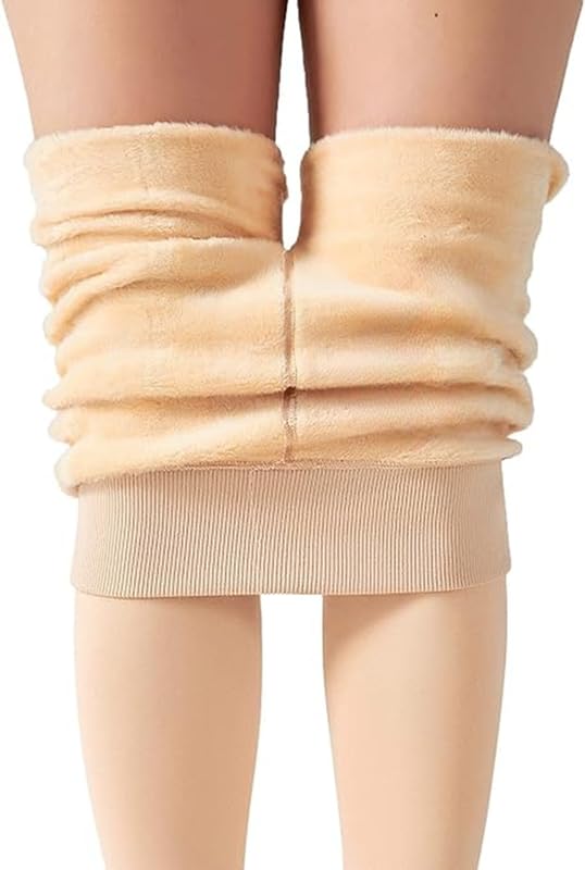 PURSUE FASHION Women's Fleece Leggings - Skin Tone