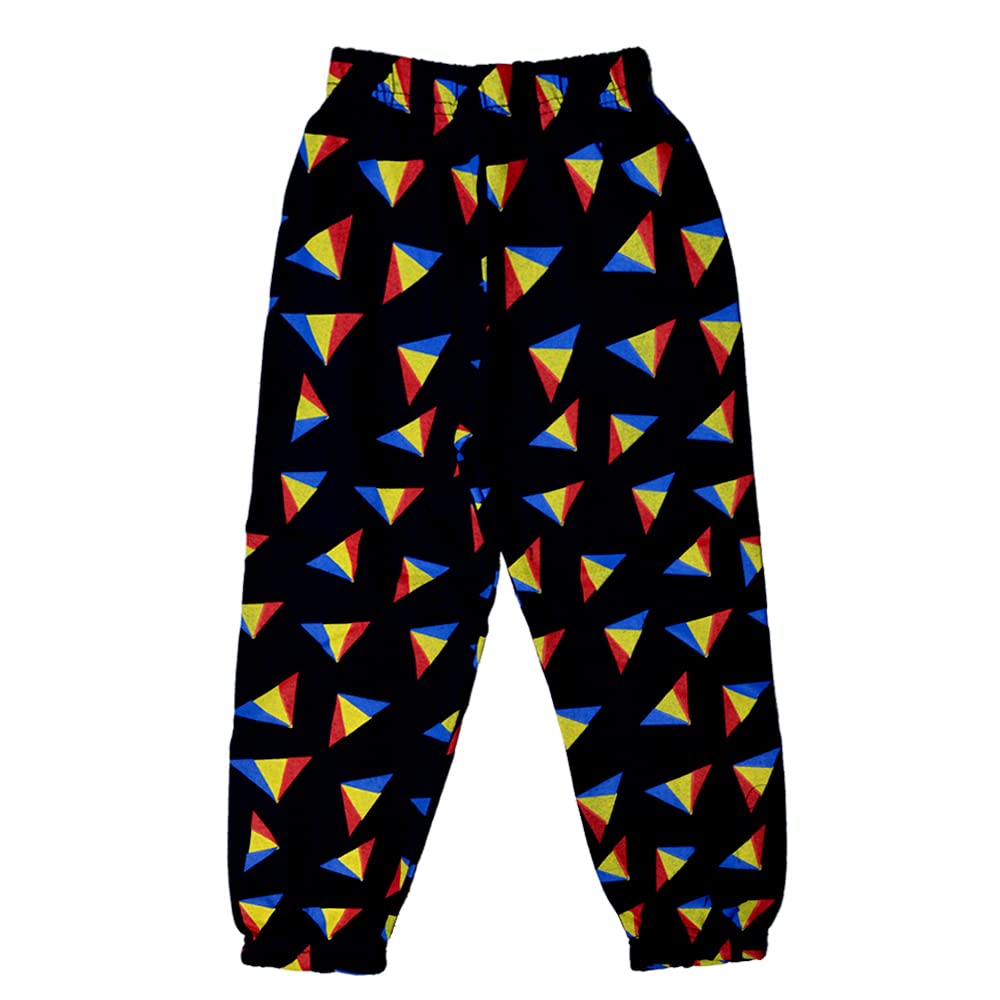 T2F Cotton Track Pants for Girls - Multicolor Striped - Image 2