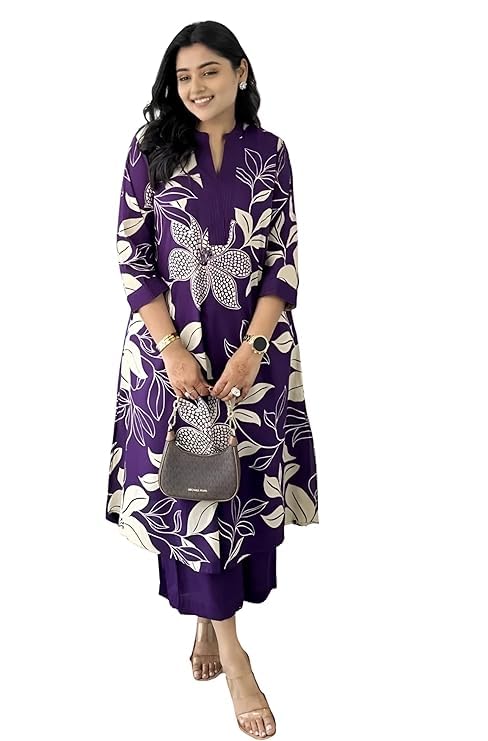 MEERA FAB Cotton Printed Kurta Set for Women