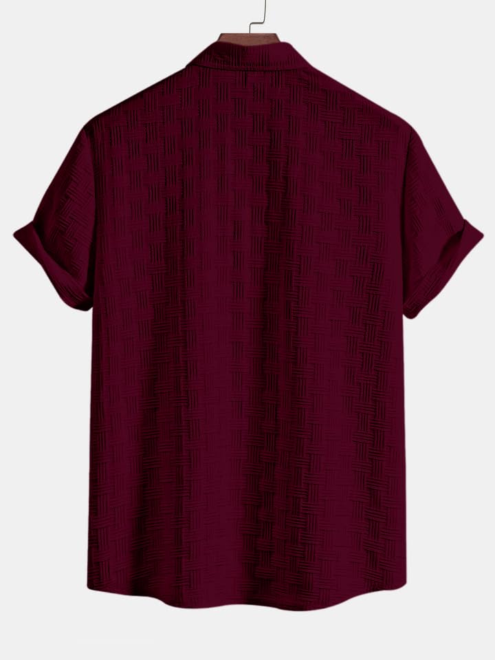 Leriya Fashion Waffle Weave Shirt for Men - Image 4