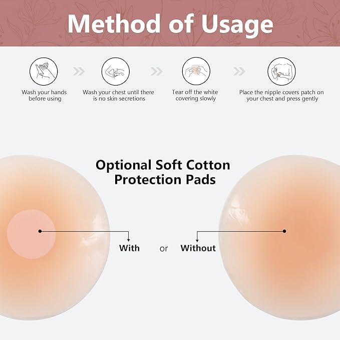 Solitude Reusable Nipple Covers for Women - Skin Color - Image 2