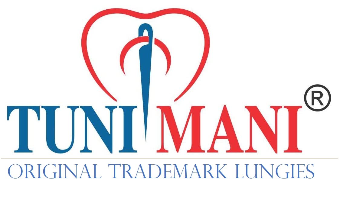 TUNI MANI Men's Cotton Dhoti - Dark Green & Grey - Image 4