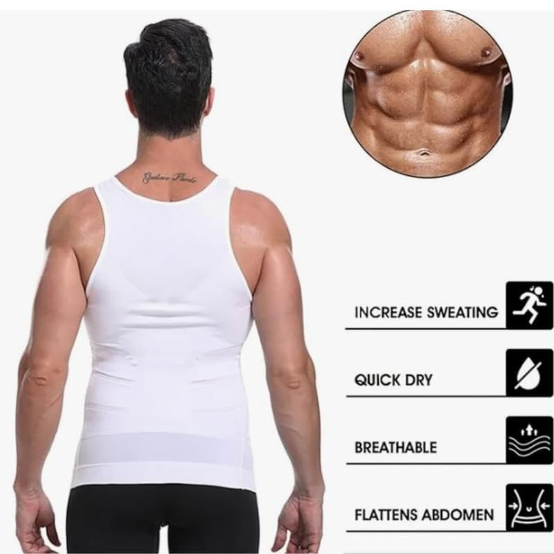 MYLOFIT Men's Compression Vest - White - Image 5