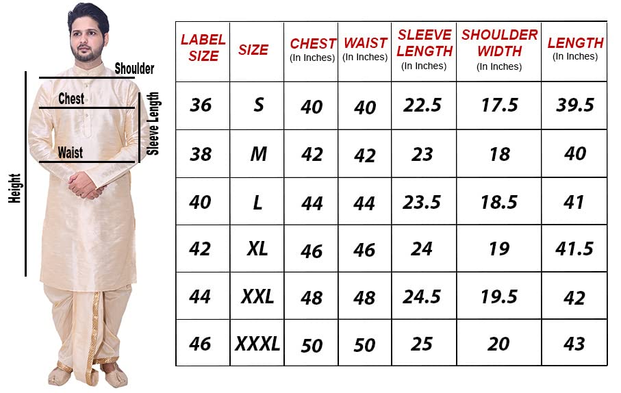 Om Fashion Men Silk Kurta Dhoti Set - White - Image 5