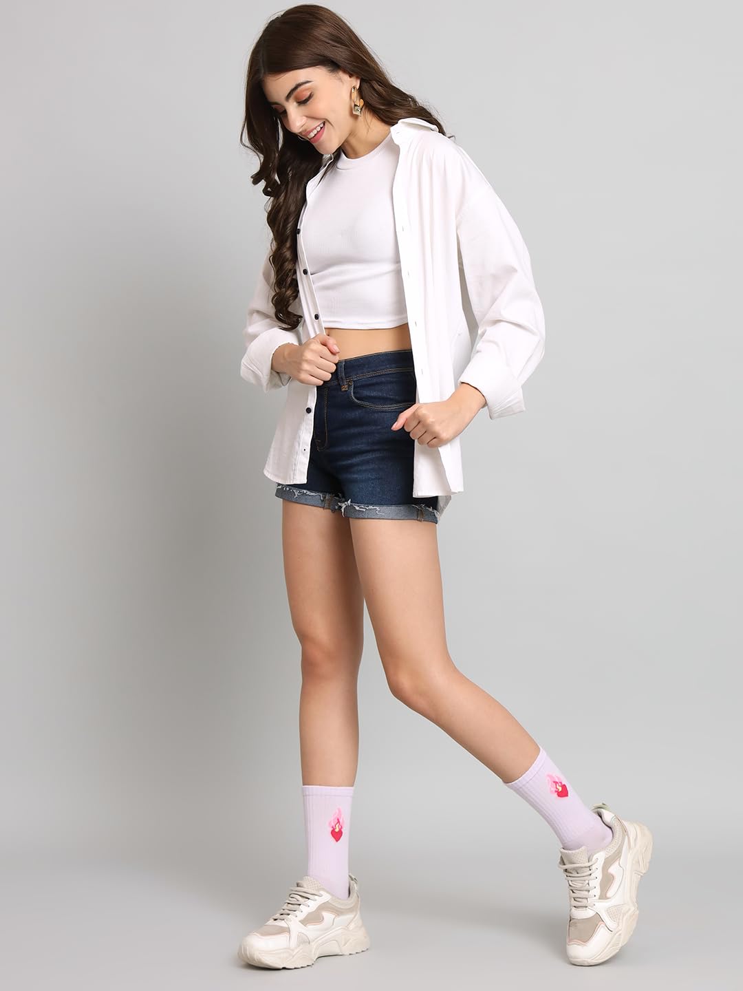 TRAZO Women's Multicolor Calf Length Socks - Image 2