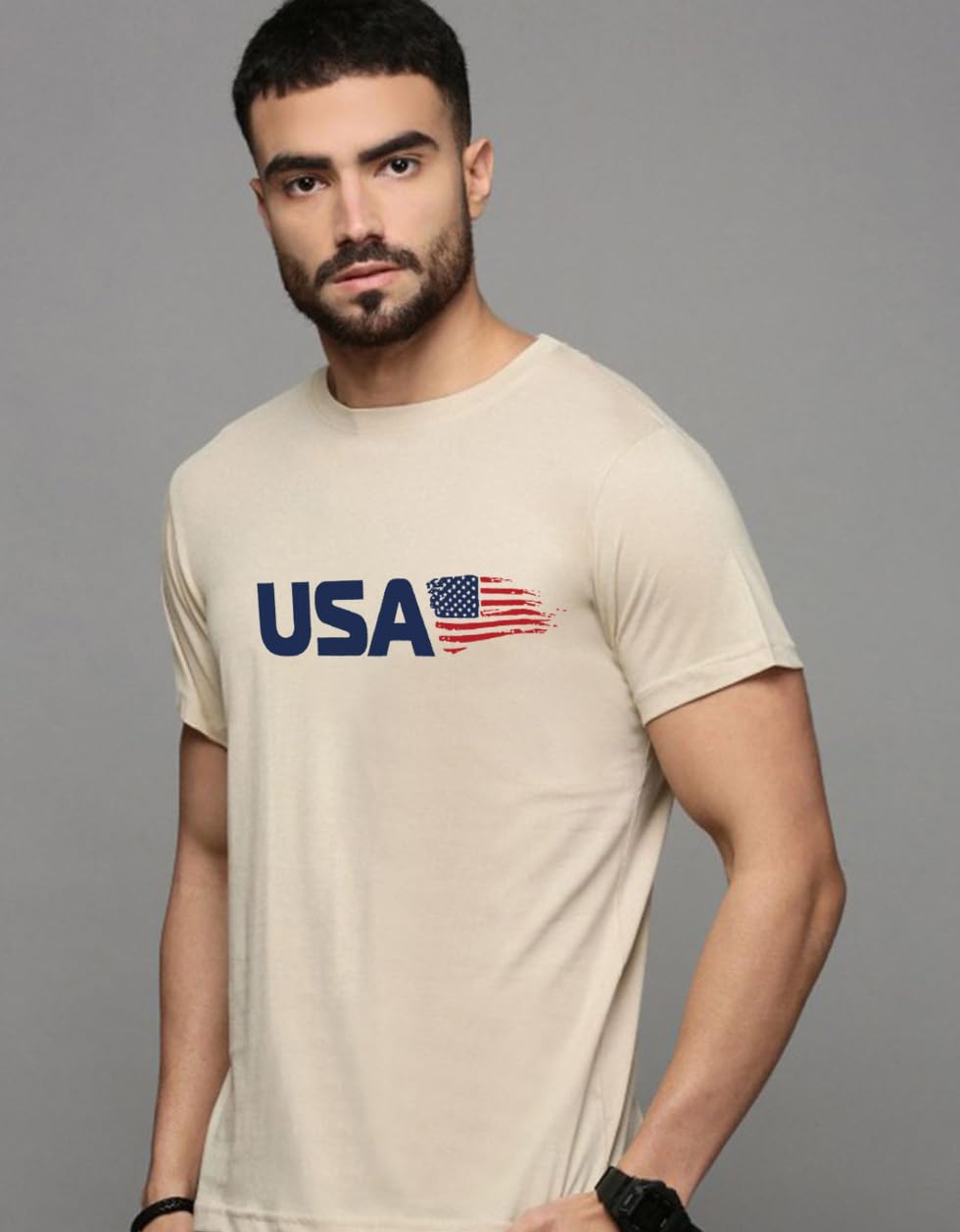 Veirdo Men's Cotton Round Neck T-Shirt - Image 3