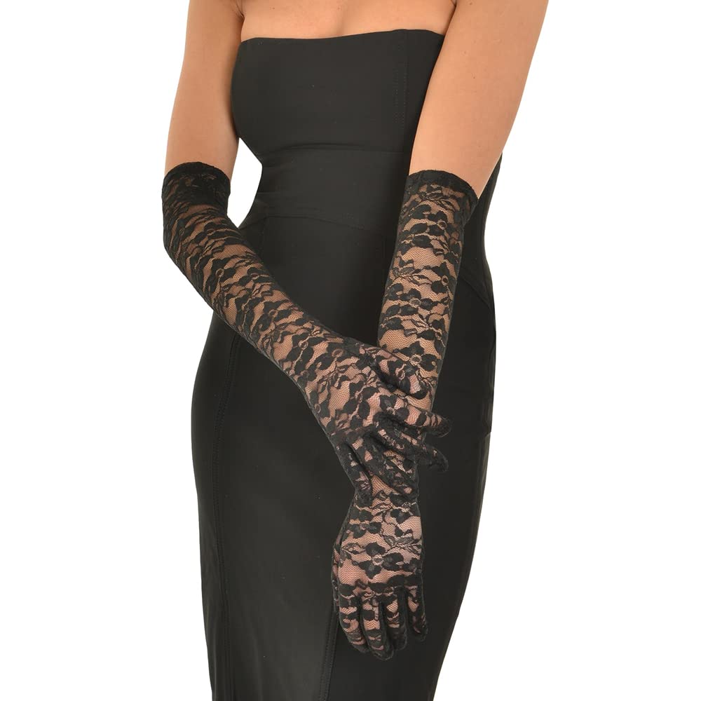 Anzailala Women's Lace Gloves for Wedding - Image 4