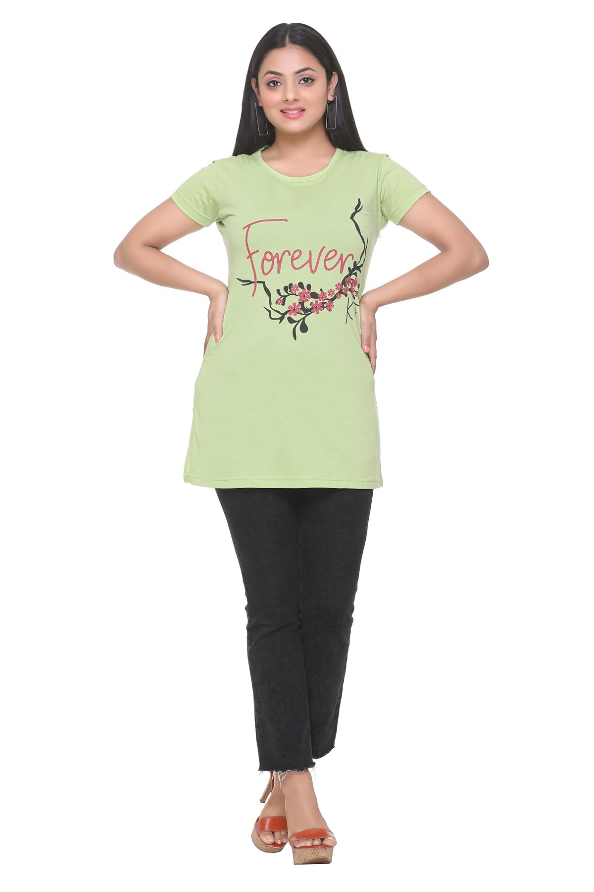 Plush Women's T Shirt - Green - Image 5