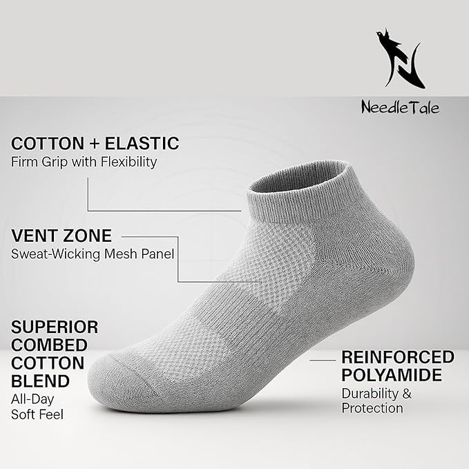 NeedleTale Socks for Women - Black Navy Blue - Image 2