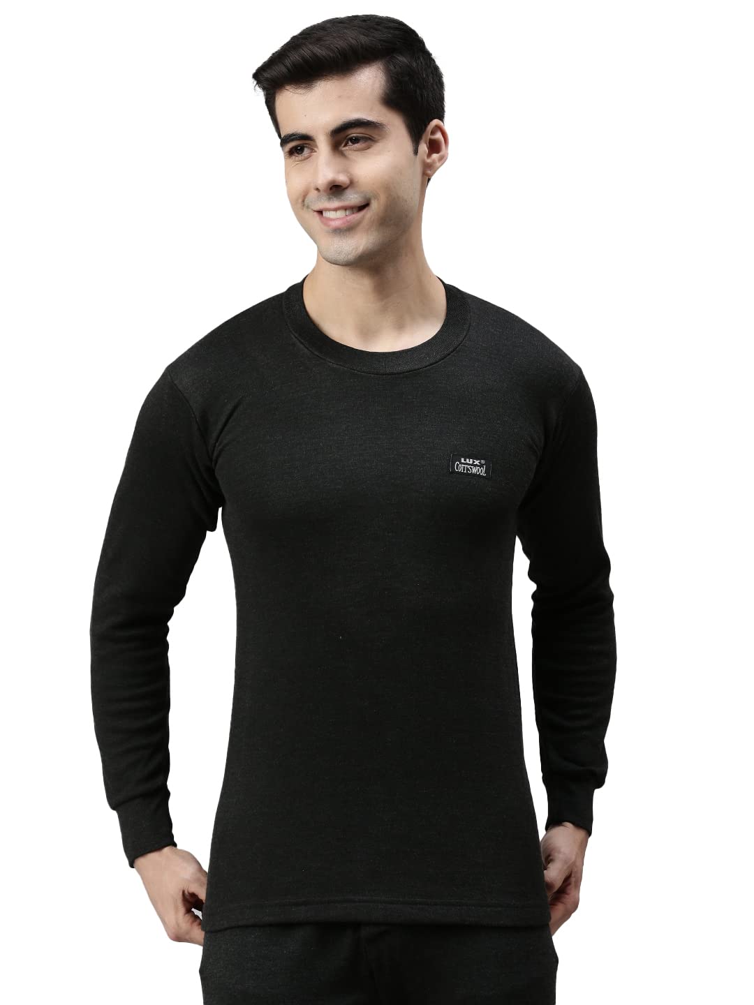 Lux Cottswool Men's Black Thermal Top