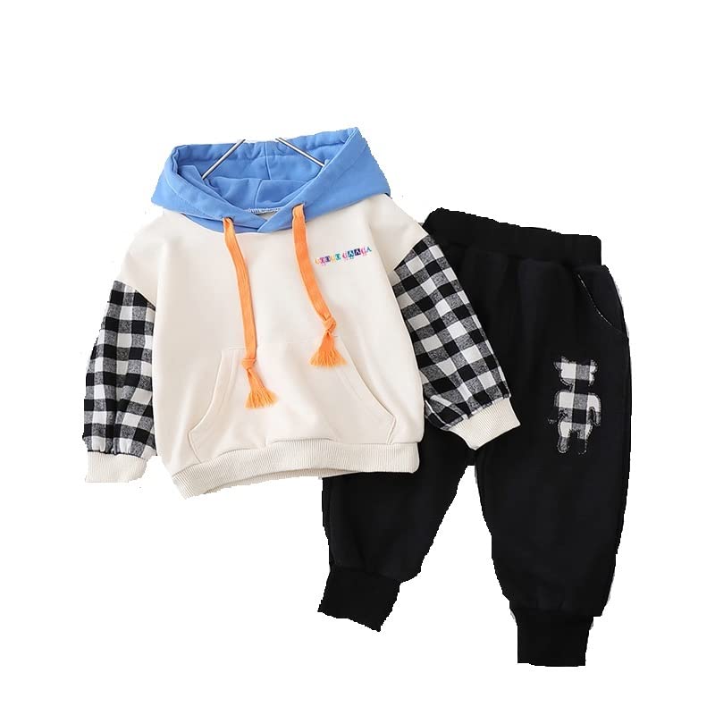 Googogaaga Boy Cotton Hoodie Sweatshirt with Jogger