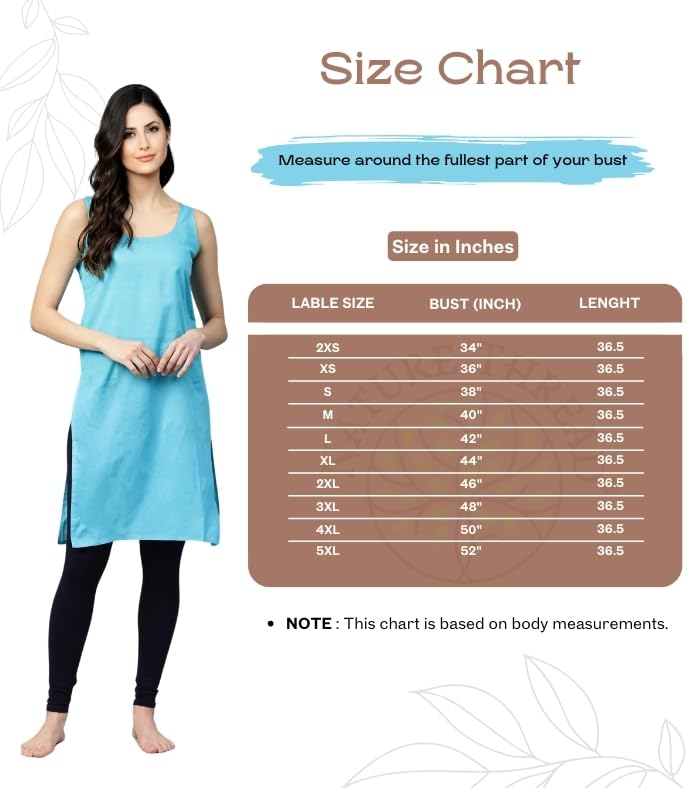 Nature Thread Orange Cotton Camisole for Women - Image 2