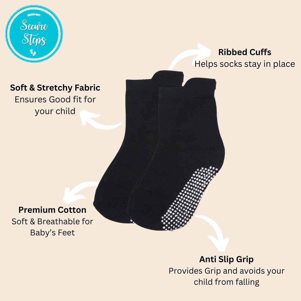 GarbGlide Non Slip Baby Socks - Cotton - Image 4