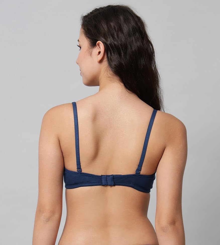 BRIELLE Women's Cotton Blend T-Shirt Bra - Image 3