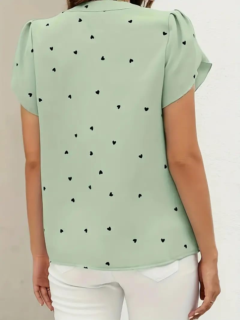 Bollyclues Women's Green Printed Top - Image 3