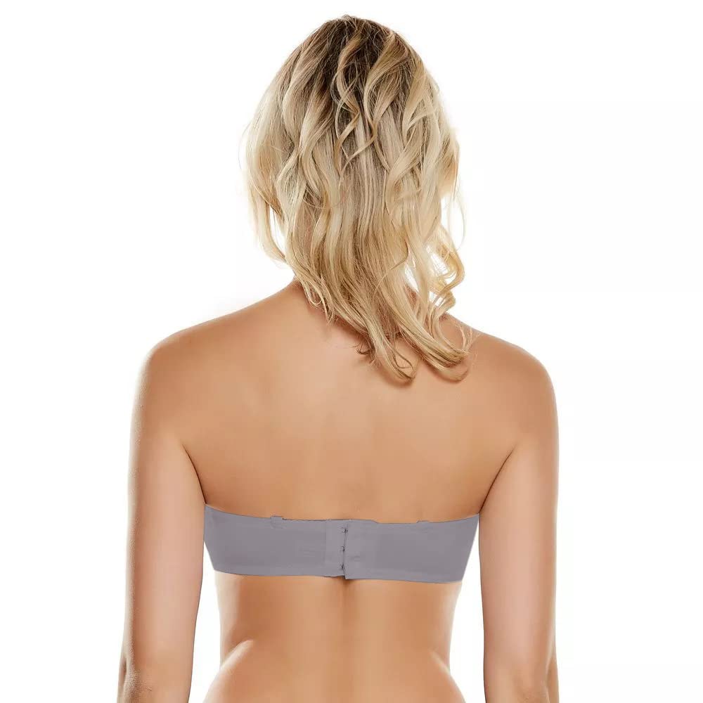 PLUMBURY Grey Multiway Push-Up Bra for Women - Image 5