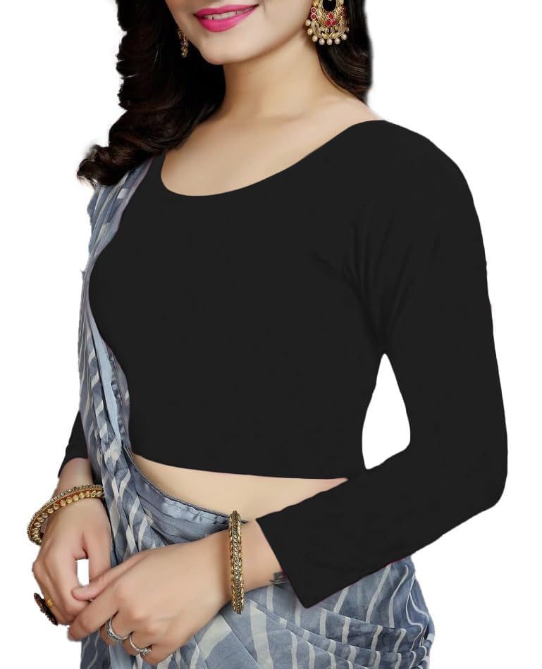 Basic Women Black Scoop Neck Crop Top