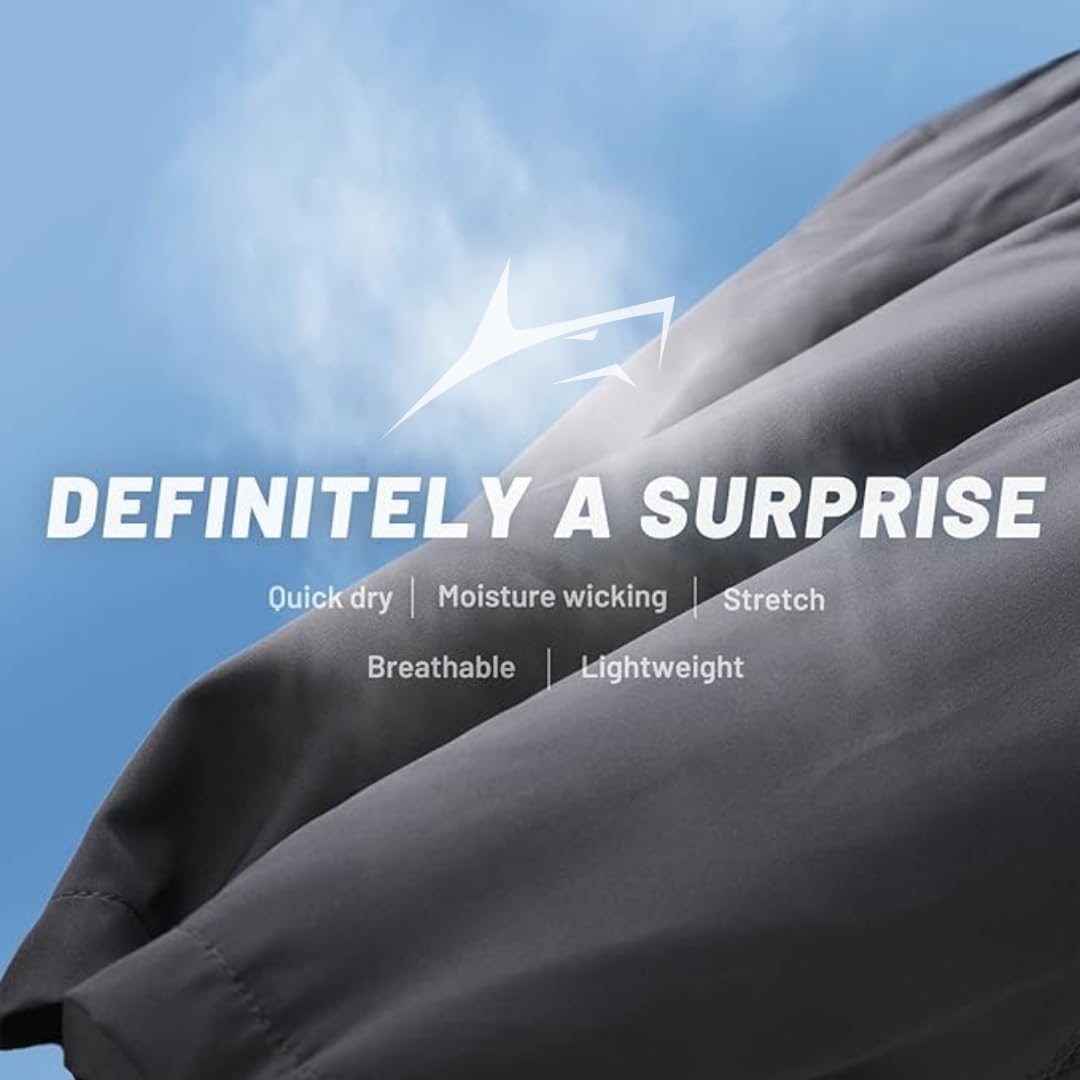 PROSHARX Men's Dark Grey Shorts - Quick Dry - Image 5