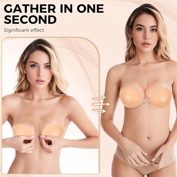 DClub Pink Strapless Adhesive Bra - Image 3